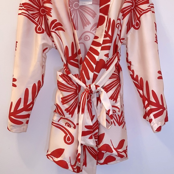 ZARA BELTED PRINTED KIMONO - Picture 11 of 14